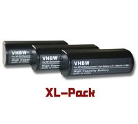 vhbw 3x Batteries remplacement pour Leica NP-80 pour appareil photo reflex (1800mAh, 3,7V, Li-ion)