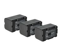 vhbw 3X Batteries Remplacement pour Panasonic CGP-D110, CGP-D120, CGP-D220, CGP-D320 pour caméra vidéo caméscope (1700mAh, 7,2V, Li-ION)