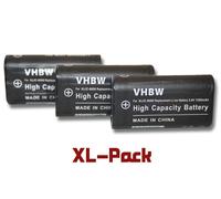 vhbw 3x Batteries remplacement pour Ricoh DB-50 pour appareil photo reflex (1200mAh, 3,6V, Li-ion)