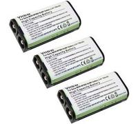 vhbw 3x Batteries remplacement pour Sony BP-HP550-11 pour casque audio, écouteurs sans fil (700mAh, 2,4V, NiMH) G