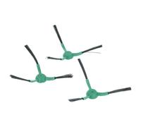 vhbw 3X Brosse latérale Compatible avec iRobot Roomba 104 Combo, 105 Combo, 104 Vac Robot aspirateur - Lot de brosses, Noir/Vert, à 3 Bras