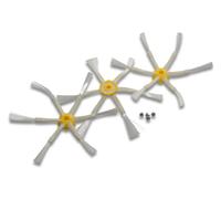 vhbw 3x brosse latérale compatible avec iRobot Roomba 563 robot aspirateur - lot de brosses, blanc