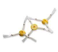 vhbw 3x Brosse latérale compatible avec iRobot Roomba 900, 980, 960 robot aspirateur - Lot de brosses, blanc/jaune