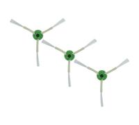 vhbw 3X Brosse latérale Compatible avec iRobot Roomba i7 Plus, i7, i7+, E6, E5, E7 Robot aspirateur - Lot de brosses, Blanc/Vert