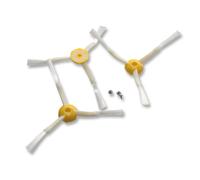 vhbw 3x brosses latérales de rechange compatible avec iRobot Roomba 500-série, 600-série, 700-série - brosse d'aspirateur, blanc