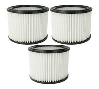 vhbw 3x Cartouche filtrante compatible avec Hitachi / Hikoki RP250YDLWAZ, RP250YDL aspirateur - Filtre pour particules fines, microfibre non tissée