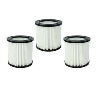 vhbw 3x Cartouche filtrante compatible avec Nilfisk Buddy II 18, II 18 Inox aspirateur - Filtre pour particules fines