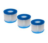 vhbw 3X Cartouche filtrante Type S1 Remplacement pour Intex 29011, S1 pour Spa, Bain à remous - Filtre de Rechange, Blanc/Bleu