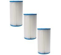 vhbw 3X Cartouches filtrantes Compatible avec Intex EasyPool Piscine Pompe de Filtration, Filtre à Eau Blanc/Bleu