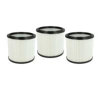 vhbw 3x filtre à cartouche compatible avec Rowenta RU 04, RU 01, RU 02, RU03, Bully, RU 05, RU 100, RU 03 aspirateur - Filtre plissé
