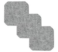 vhbw 3x Filtre à charbon actif compatible avec Tefal Super Classic 1000 Friteuse - 12 x 12 x 0,8 cm