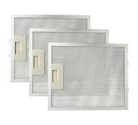 vhbw 3x Filtre anti-graisse compatible avec AEG 8390 D, 8490 D, 8391 D, 8091 D, 8290 D, 8190 D hotte de cuisine - 27,7 x 23 x 0,9 cm, métal