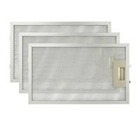 vhbw 3x Filtre anti-graisse compatible avec Electrolux EFC6412X, DK9660-AD hotte de cuisine - 32,5 x 19,6 x 0,85 cm, métal