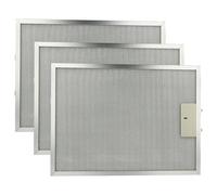 vhbw 3x Filtre anti-graisse compatible avec Electrolux EFT 60100 K 94212270600 hotte de cuisine - 38 x 28,3 x 0,9 cm, métal
