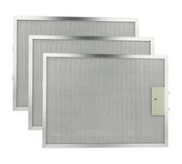 vhbw 3x Filtre anti-graisse compatible avec Electrolux EFT 60100 K 94212270600 hotte de cuisine - 38 x 28,3 x 0,9 cm, métal