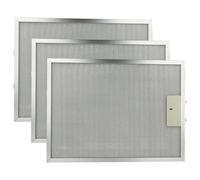 vhbw 3x Filtre anti-graisse compatible avec Electrolux EFT 635 X 94212268501, EFT 6460 X 94212269600 hotte de cuisine - 38 x 28,3 x 0,9 cm, métal