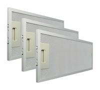 vhbw 3x Filtre anti-graisse compatible avec Klarstein 10032841, Paolo 52 hotte de cuisine, aluminium