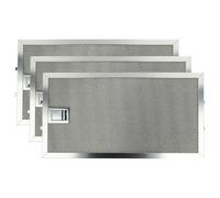 vhbw 3x Filtre anti-graisse compatible avec Miele DA 209-2, DA 209-2 EXT, DA 211, DA 219, DA 219-1, DA 219-2, DA 209-1 hotte de cuisine, métal