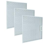 vhbw 3x Filtre anti-graisse compatible avec Neff D8920N0/05, D8980N2, D79T48N0GB/02, D8920N0/07, D8920N0/06, D8920N007 hotte de cuisine, métal