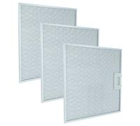 vhbw 3x Filtre anti-graisse compatible avec Neff D8985N0GB/05, D9970N1, D8985N1/02, D8985N1/01, D8985N1/04, D8985N1/03 hotte de cuisine, métal