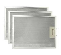 vhbw 3x Filtre anti-graisse remplacement pour Alno 50293009002 pour hotte de cuisine - 32,7 x 24,1 x 1,06 cm, métal