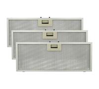 vhbw 3x Filtre anti-graisse remplacement pour Elica GF03FC pour hotte de cuisine - 45,9 x 17,7 x 0,85 cm, métal