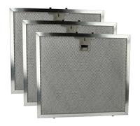 vhbw 3x Filtre anti-graisse remplacement pour Miele 8257970 pour hotte de cuisine - 27,3 x 30,6 x 0,9 cm, acier inox