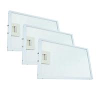 vhbw 3x Filtre anti-graisse remplacement pour Whirlpool ARI333052, ARI338199, C00136541, C00242705 pour hotte de cuisine - 30,4 x 26,8 x 1,2 cm, métal