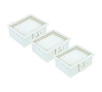 vhbw 3x filtre compatible avec Bosch BGLS42035, BGLS2FRESH, BGL4TOP | pour BGL6HYG, BGL6, BGLS42009 aspirateur - filtre d'évacuation HEPA blanc