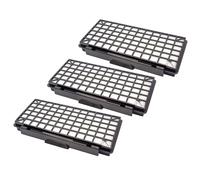 vhbw 3x filtre compatible avec Bosch BSGL 52232/01, BSGL 5223001, BSGL 52231/02, BSGL 5223102 aspirateur - filtre HEPA noir / blanc