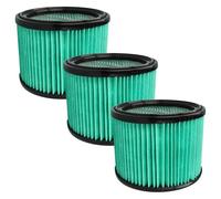 vhbw 3x filtre compatible avec Bosch GAS 12-25 PL, 15 PS aspirateur - filtre HEPA bleu clair/noir