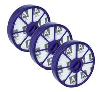 vhbw 3x filtre compatible avec Dyson DC20, DC21, DC08, DC19, DC29, DC04, DC05 aspirateur - filtre HEPA blanc/violet