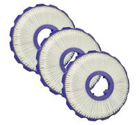 vhbw 3x filtre compatible avec Dyson DC50, DC51 Animal, DC50 Mulitifloor, DC50 Animal, DC50i aspirateur - filtre après-moteur HEPA bleu / blanc