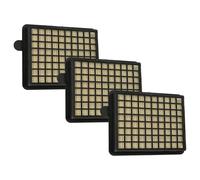 vhbw 3x filtre compatible avec Fakir Prestige 2000, 1900, 2300, 2100, Azuro, 1800 aspirateur - filtre HEPA/à plis plats noir / blanc