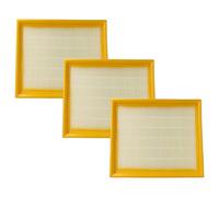 vhbw 3x filtre compatible avec Festool HF-CT36, CTL 48 E AC, HF-CT26, CTL 26 E AC, CTL 36 E AC, CT AC aspirateur - filtre HEPA blanc / jaune