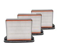 vhbw 3x filtre compatible avec Hitachi Hikoki RP350YDM, RP350YDH, RP250YDM aspirateur - filtre à eau/à plis plats/HEPA noir/blanc/gris
