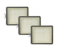vhbw 3x Filtre compatible avec Lux Intelligence Serie S115 aspirateur - filtre de sortie d'air, blanc / gris