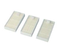 vhbw 3x filtre compatible avec Medion E32 SW, MD18510 aspirateur - filtre HEPA blanc