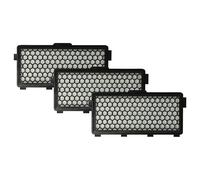 vhbw 3x filtre compatible avec Miele Compact C1, C2, C1 Ecoline, C2 Powerline aspirateur - filtre d'évacuation HEPA noir/blanc