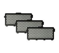 vhbw 3x filtre compatible avec Miele S5381, S5410, S5411, S5421, S5361, S5380, S5480, S5481 aspirateur - filtre HEPA d'évacuation noir / blanc