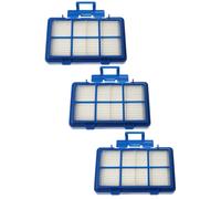 vhbw 3x filtre compatible avec Philips PowerGo FC8240/09, FC8241/09, FC8242/09 aspirateur - Filtre HEPA contre les allergies