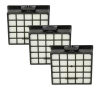vhbw 3x filtre compatible avec Quelle Versand 476.308 aspirateur - filtre HEPA noir / blanc