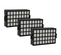 vhbw 3x filtre compatible avec Samsung SC8431 VCC8431V3G/XEV, SC8421 VCC8421V31/EUR aspirateur - filtre HEPA noir / blanc