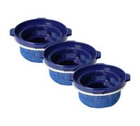 vhbw 3x Filtre compatible avec Samsung VS20 T7532T1GE, T7535T5, R9076T7/EG, T7531T4, T7532T1EF aspirateur - filtre de sortie d'air, bleu