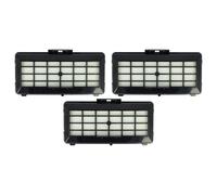 vhbw 3x filtre compatible avec Siemens VS07G1835/01, VS07G1835/03, VS07G1835/04, VS07G1836/04 aspirateur - filtre HEPA noir / blanc