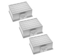 vhbw 3x filtre compatible avec Siemens VSZ4GP12CH/01, VSZ4GS338, VSZ4GP1266 / 69 / CH, VSZ4X aspirateur - filtre d'évacuation HEPA blanc