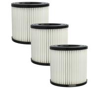 vhbw 3x filtre compatible avec Stanley SXVC20XTE aspirateur - filtre HEPA blanc