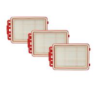 vhbw 3x filtre compatible avec Zanussi ZAN4100IW aspirateur - Filtre HEPA contre les allergies