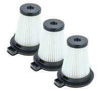 vhbw 3x filtre plissé compatible avec Beko VRT 74225 VI, VRT 84225 VB, VRT 84225 VI aspirateur à sec/humide - noir/blanc