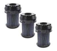 vhbw 3x filtre plissé compatible avec Bosch BGS 614 M1/01 ROXX X EXCLUSIV PARQUET aspirateur - noir